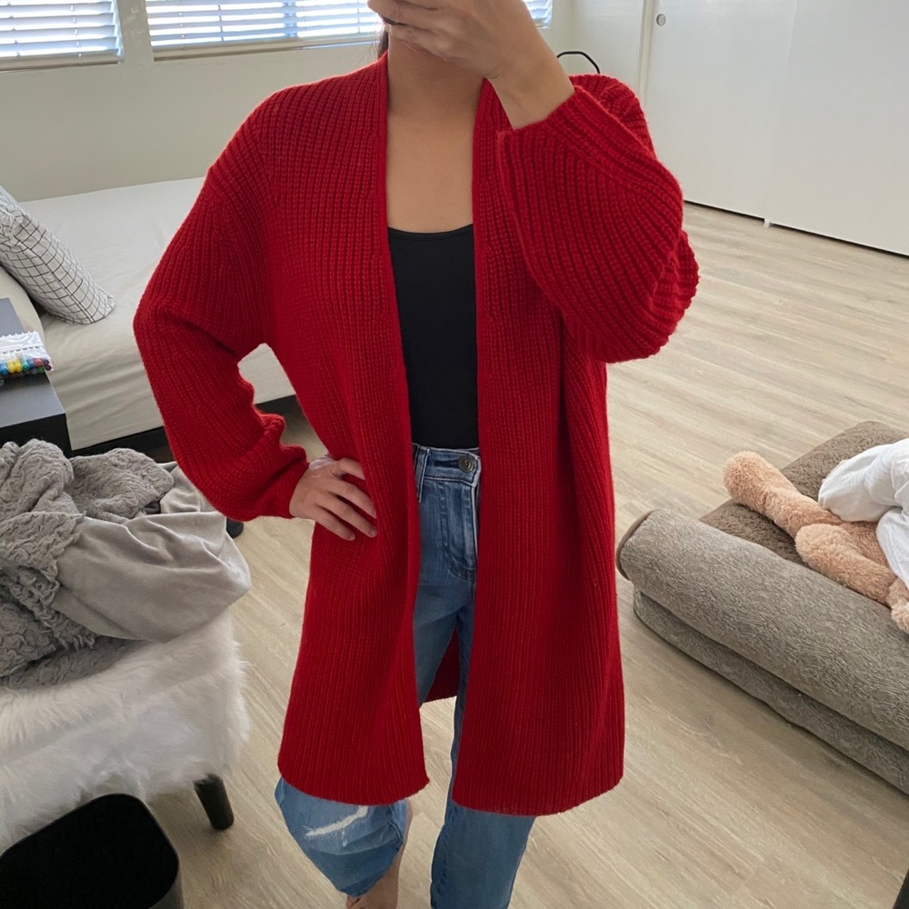 Mango knitted long coat